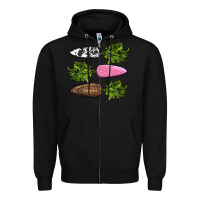 Black easter carrots Zipper Hoodie - AdoDesignShop