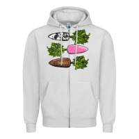 Dove Grey easter carrots Zipper Hoodie - AdoDesignShop