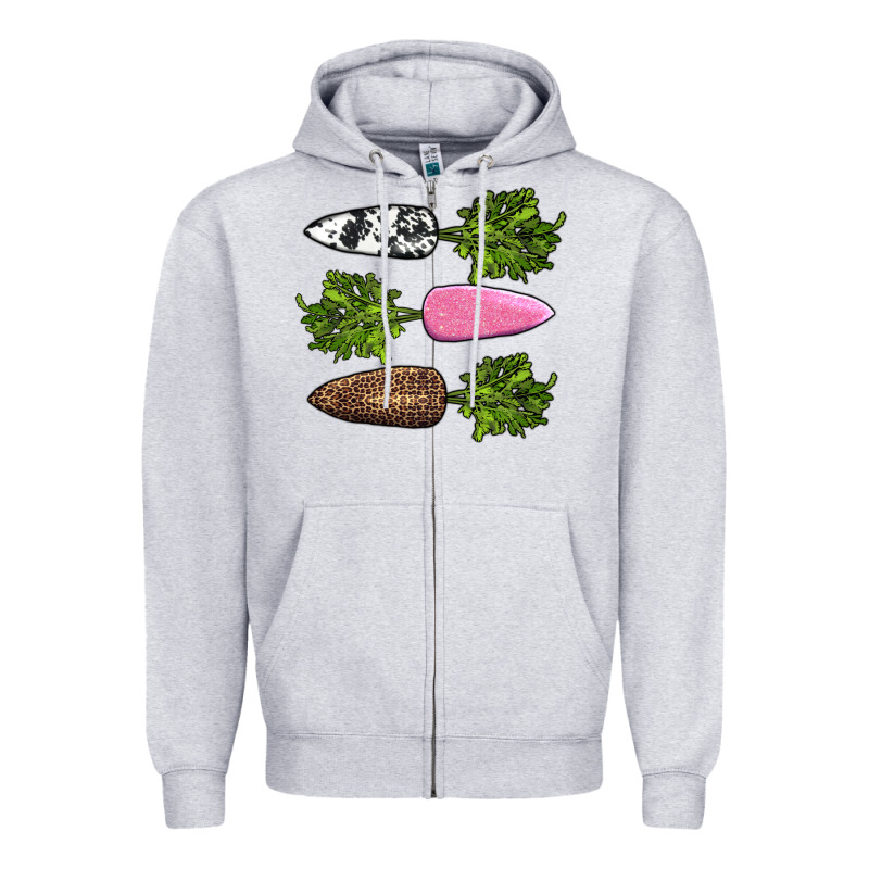 Easter Carrots Zipper Hoodie by AdoDesignShop | Teevron