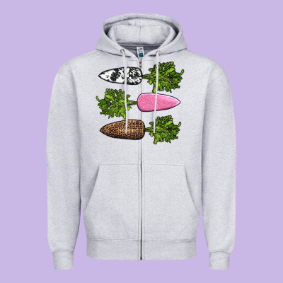 Easter Carrots Zipper Hoodie Designed By Adodesignshop