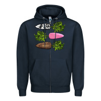 Navy easter carrots Zipper Hoodie - AdoDesignShop