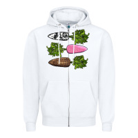 White easter carrots Zipper Hoodie - AdoDesignShop