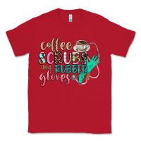Red coffee scrubs and rubber gloves Classic Tee - CowGirlArtShop