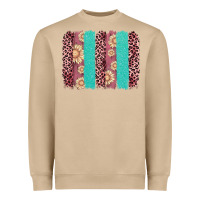 Mushroom valentine's day floral leopard brushstroke Heavyweight Sweatshirt - AdoDesignShop