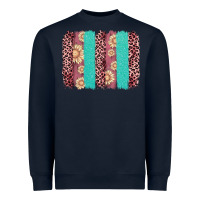 Valentine's Day Floral Leopard Brushstroke Heavyweight Sweatshirt | Teevron