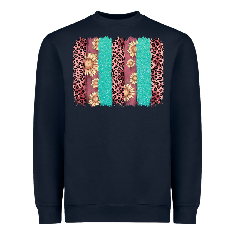 Valentine's Day Floral Leopard Brushstroke Heavyweight Sweatshirt by AdoDesignShop | Teevron