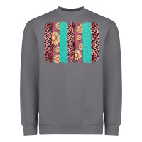 Storm valentine's day floral leopard brushstroke Heavyweight Sweatshirt - AdoDesignShop