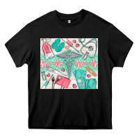 Black nurse medical equipment Heavy Core Tee - TumblerDesignByShophia
