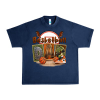 Navy basketball dad Urban Heavy Tee - FaDigitalArtStudio