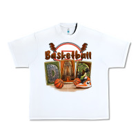 White basketball dad Urban Heavy Tee - FaDigitalArtStudio