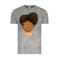 Cloud Rock black girl Vintage Tee - FaDigitalArtStudio