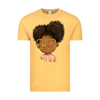 Vintage Mustard black girl Vintage Tee - FaDigitalArtStudio