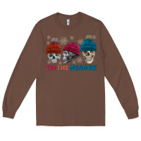 Chestnut tis the season skull winter Long Sleeve Tee - FaDigitalArtStudio