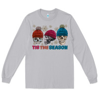 Moon Dust tis the season skull winter Long Sleeve Tee - FaDigitalArtStudio