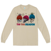 Mushroom tis the season skull winter Long Sleeve Tee - FaDigitalArtStudio