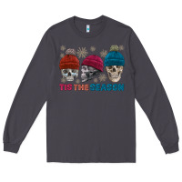 Smoke tis the season skull winter Long Sleeve Tee - FaDigitalArtStudio
