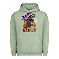 Pigment Oil Green Boo heifer black angus Urban Hoodie - RanaPortraitStore