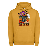 Pigment Peanut Butter Boo heifer black angus Urban Hoodie - RanaPortraitStore