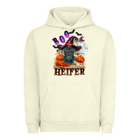 Pigment Pistachio Boo heifer black angus Urban Hoodie - RanaPortraitStore