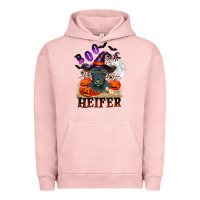 Pigment Salmon Boo heifer black angus Urban Hoodie - RanaPortraitStore
