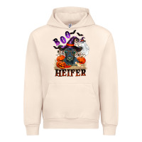 Sandshell Boo heifer black angus Urban Hoodie - RanaPortraitStore