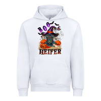 White Boo heifer black angus Urban Hoodie - RanaPortraitStore