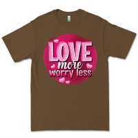 Cacao Love more worry less Valentine's Day Premium Tee - HowdyJamesFarm