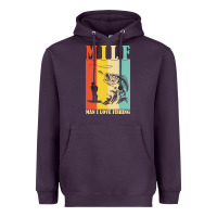 Plum fishing t  shirt milf man i love fishing t  shirt Heavyweight Hoodie - baoMotion