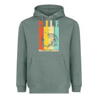 Sage fishing t  shirt milf man i love fishing t  shirt Heavyweight Hoodie - baoMotion