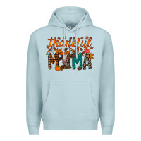 Blue Mist thankful mama cow Premium Hoodie - RacoonDesign