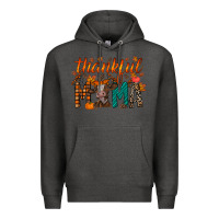 Charcoal Heather thankful mama cow Premium Hoodie - RacoonDesign