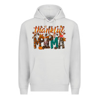 Dove Grey thankful mama cow Premium Hoodie - RacoonDesign