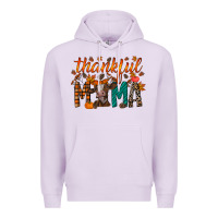 Lilac thankful mama cow Premium Hoodie - RacoonDesign