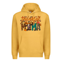 Mustard thankful mama cow Premium Hoodie - RacoonDesign