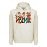 Oatmeal Heather thankful mama cow Premium Hoodie - RacoonDesign