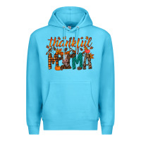 Ocean Blue thankful mama cow Premium Hoodie - RacoonDesign