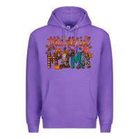 Purple thankful mama cow Premium Hoodie - RacoonDesign