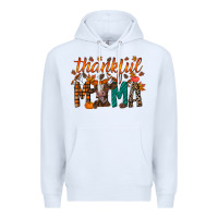White thankful mama cow Premium Hoodie - RacoonDesign
