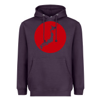 Plum japan island Heavyweight Hoodie - baoMotion