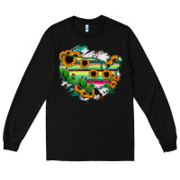 Black America Map Sunflower Cactus Serape Long Sleeve Tee - RanaPortraitStore