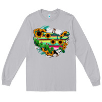 Moon Dust America Map Sunflower Cactus Serape Long Sleeve Tee - RanaPortraitStore