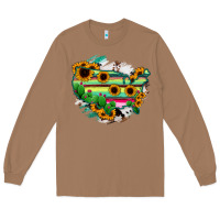 Toasted Coconut America Map Sunflower Cactus Serape Long Sleeve Tee - RanaPortraitStore