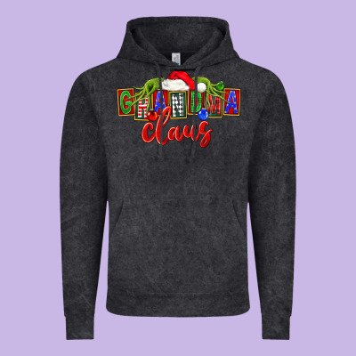 Christmas Grandma Claus Vintage Hoodie Designed By Fadigitalartstudio