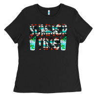 Black Summer Time Cowhide Serape Ladies Tee - CowCowDesign