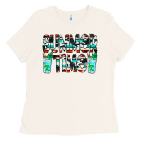 Bone Summer Time Cowhide Serape Ladies Tee - CowCowDesign