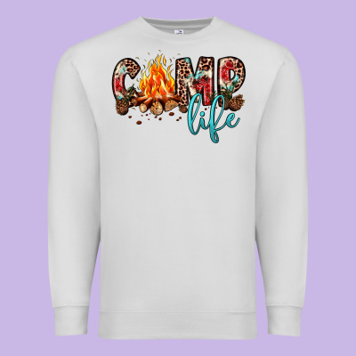 Camp Life Premium Sweatshirt Designed By Jahusdesignshop