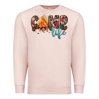 Pale Pink camp life Premium Sweatshirt - JahusDesignShop