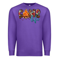Purple camp life Premium Sweatshirt - JahusDesignShop