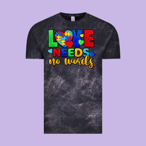 Love Needs No Words Vintage Tee Designed By Fadigitalartstudio