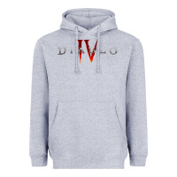 Heather Grey Diablo 4 Gämë Online Heavyweight Hoodie - baoMotion